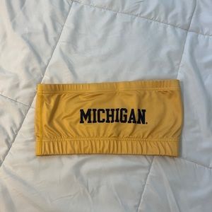 Michigan game day tube top.